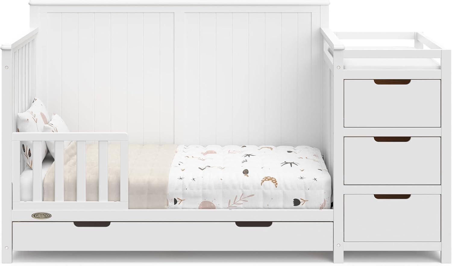 Graco Hadley 5-in-1 Convertible Crib and Changer with Storage