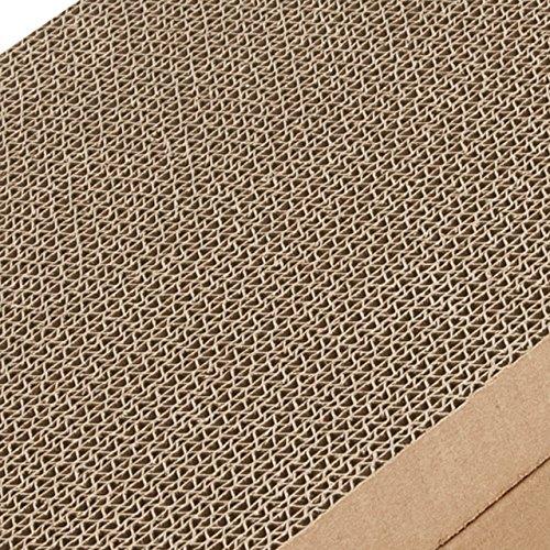 Best Pet Supplies Corrugated Cardboard Cat Scratcher Refill Pads, Lounger, and Fun Interactive Scratching Boards, Claw Safe, Durable, Natural Recycled Materials, Supports Active Play