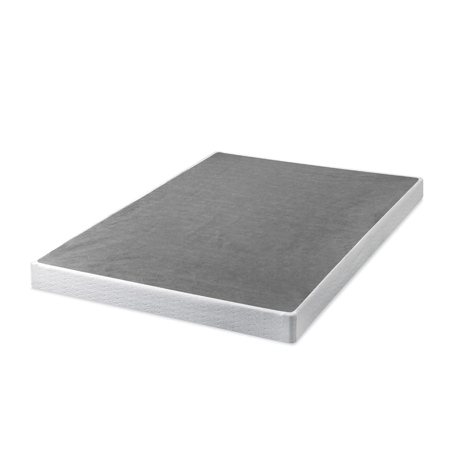 California King 5" Metal Smart BoxSpring Mattress Base with Quick Assembly Gray - Zinus: Steel Frame, Polyester Cover, 5-Year Warranty