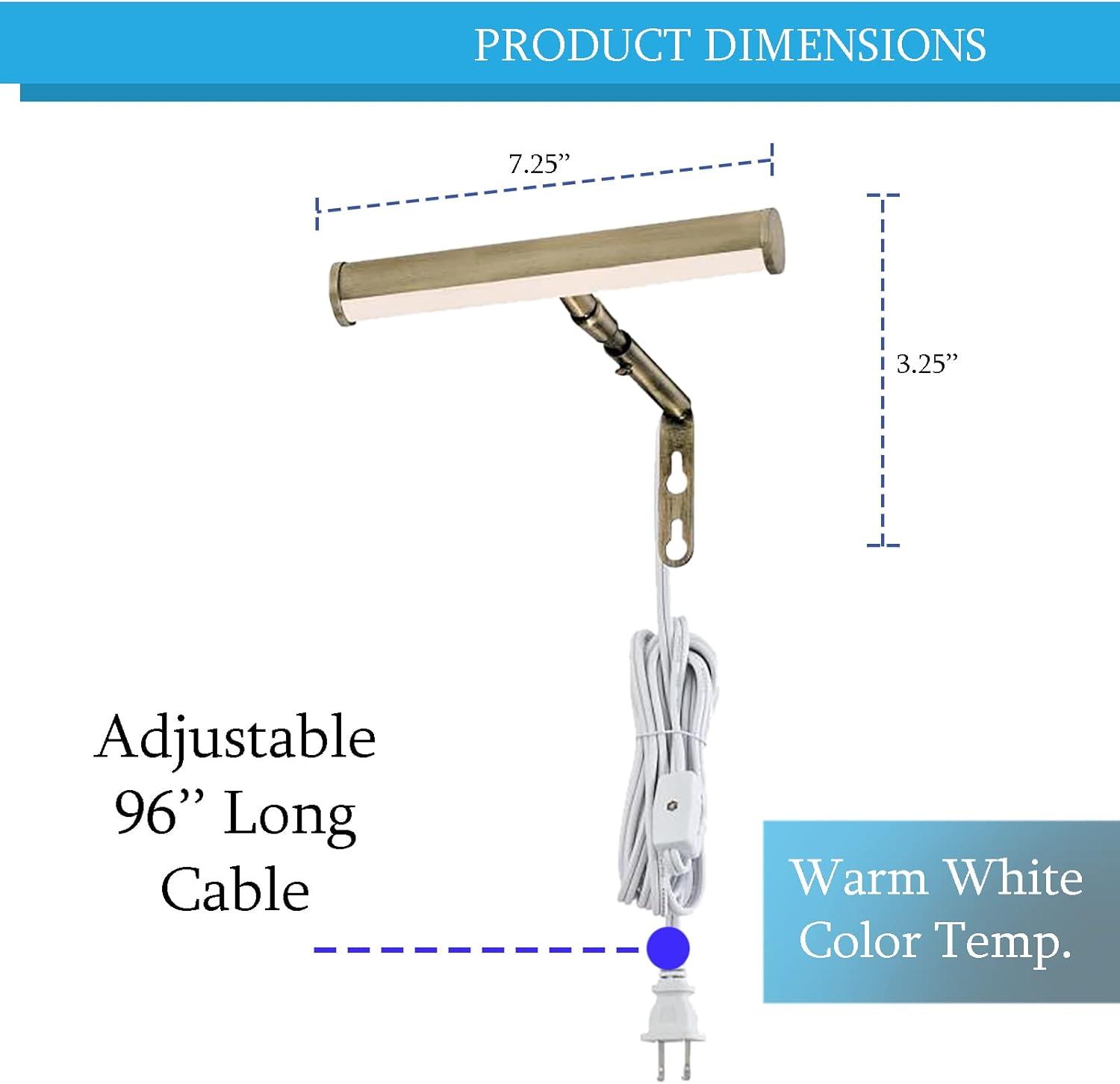 Westinghouse 7501400 17" Wide Led Picture Light - Brass