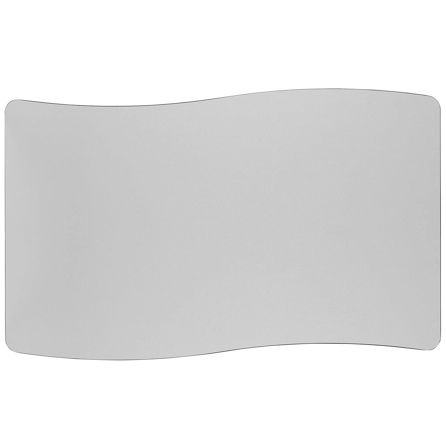 Flash Furniture Goddard 28"W x 47.5"L Rectangular Wave Collaborative Grey Adjustable Height Activity Table