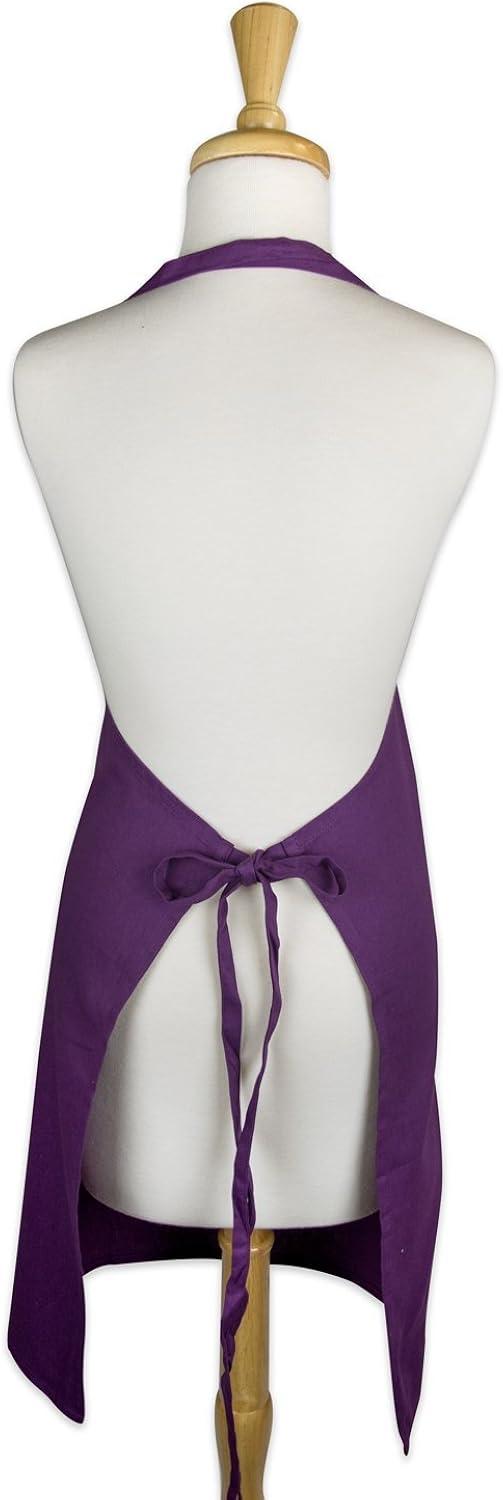 DII Everyday Basic Kitchen Collection, Plus Size Apron, Eggplant