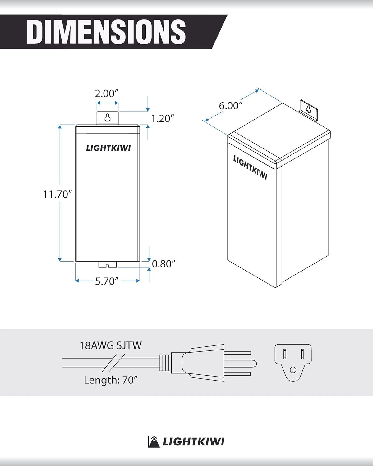 150 Watt Stainless Steel Low Voltage Outdoor Transformer