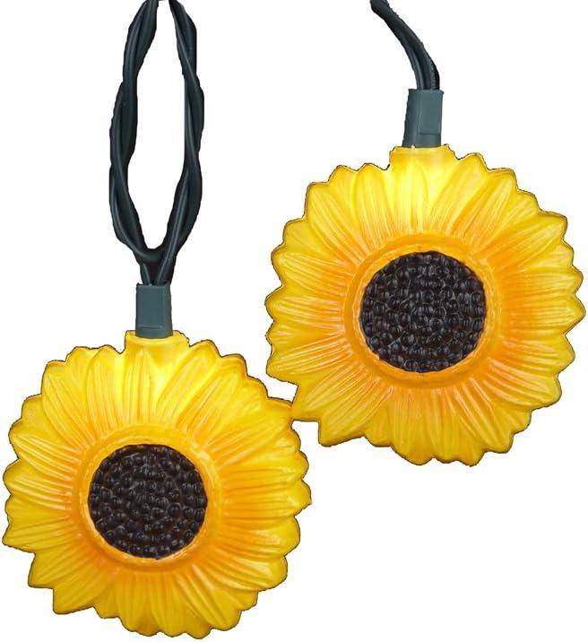 11.5' Yellow Sunflower Incandescent Outdoor String Lights