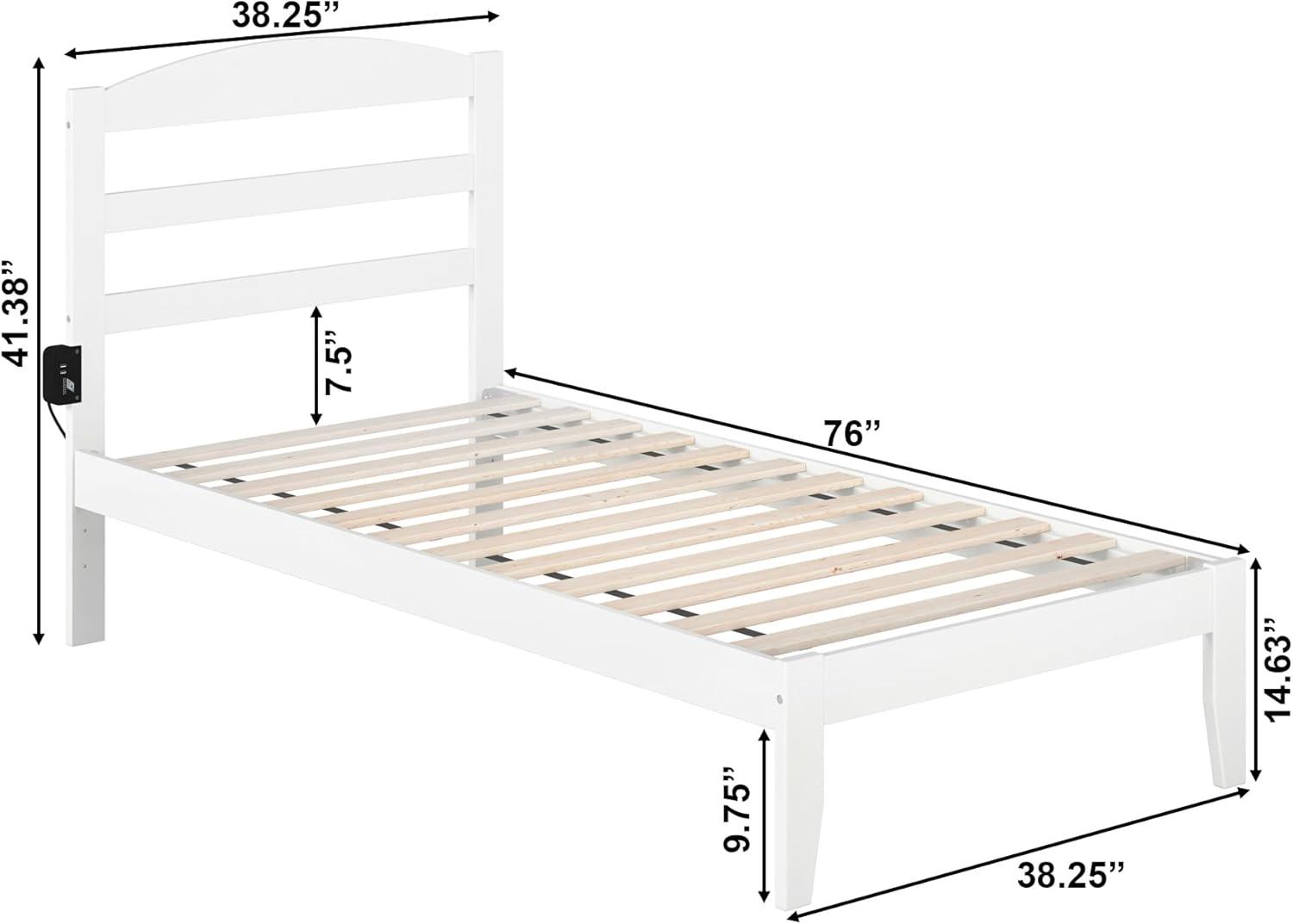 AFI Furnishings Warren Platform Bed T WH