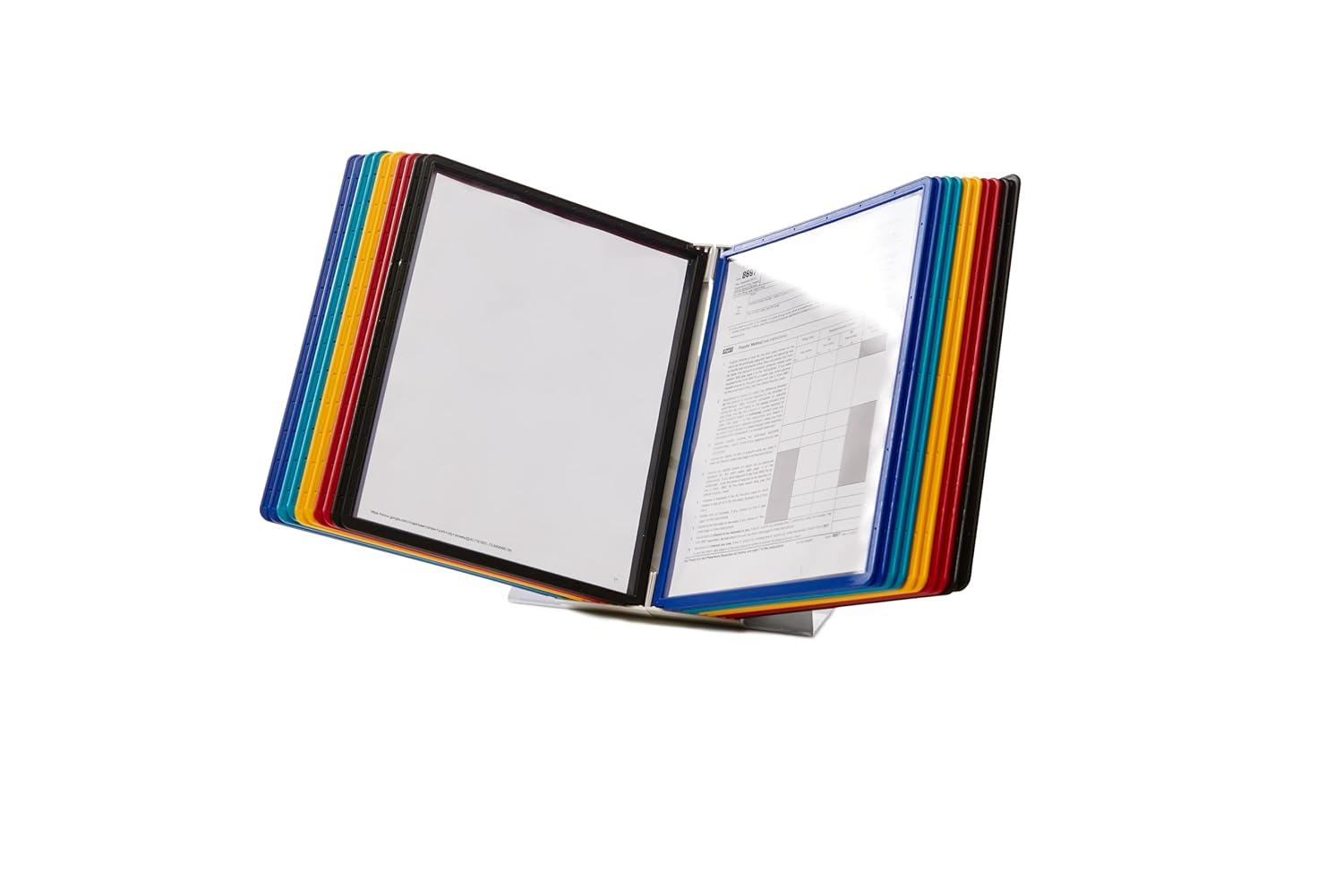 Durable® ario Reference Desktop System, 20 Panels, Assorted Borders And Panels