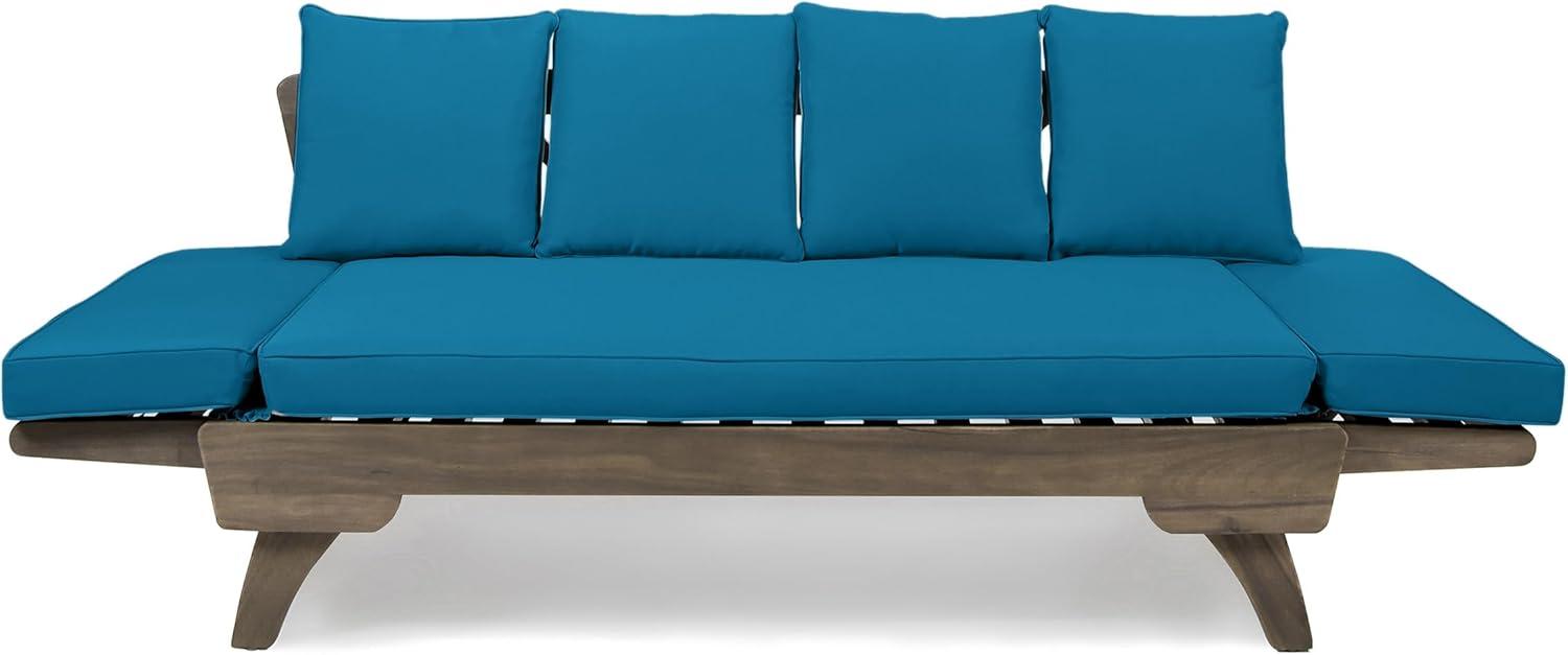 Christopher Knight Home Ottavio Outdoor Daybed with Cushions by  Dark Teal 3