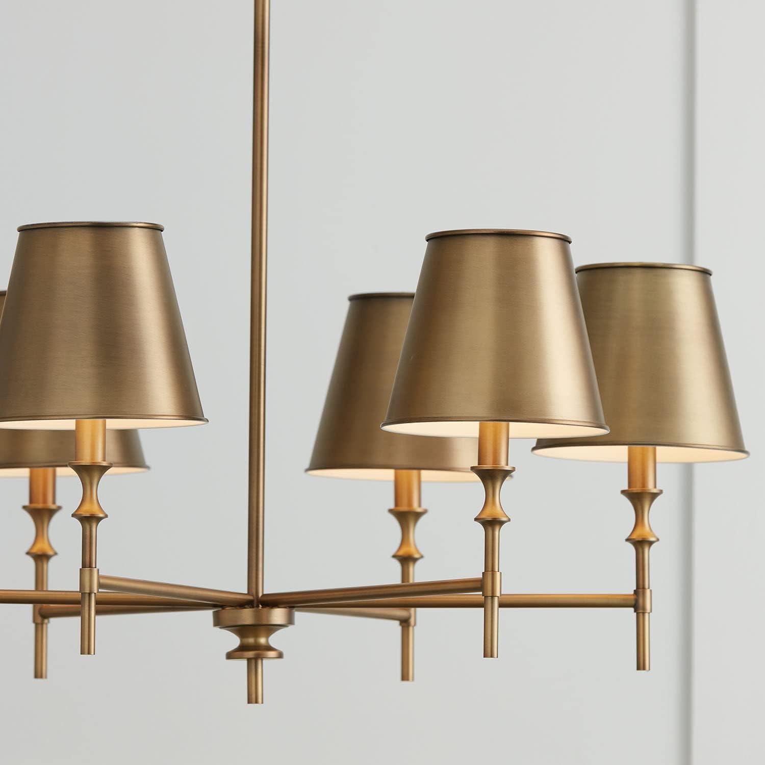 Capital Lighting Whitney 6 - Light Chandelier in  Aged Brass