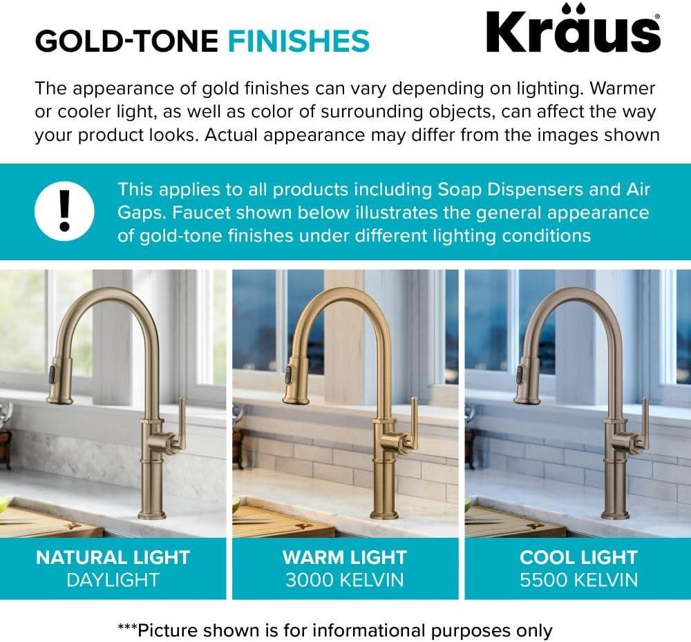 KRAUS Britt Commercial Style Single Handle Pull Down Kitchen Faucet