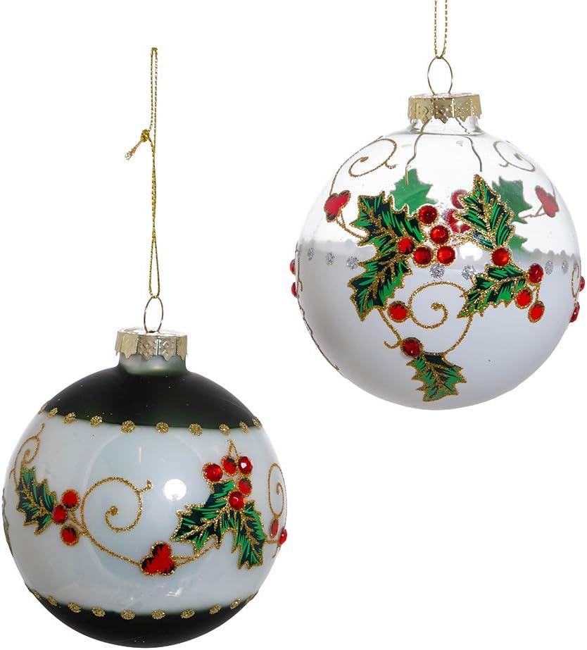 Kurt S. Adler GG0975 Ornament Set, White, Red, Green