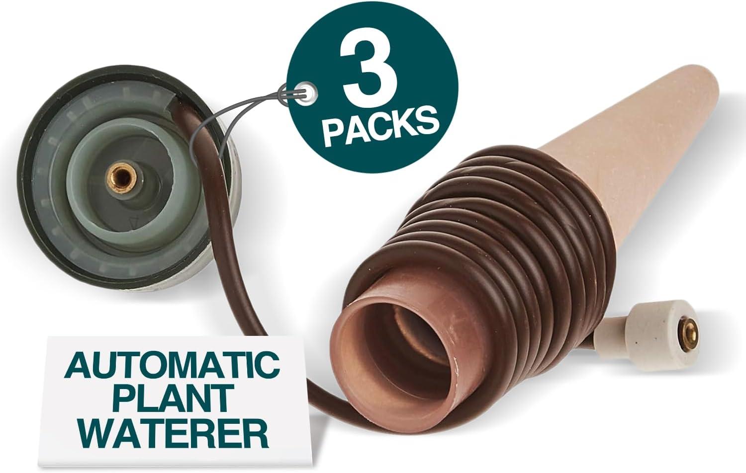 Blumat Classic Plant Watering Stakes | for Everyday Home or Vacation Use | Indoor or Outdoor Water Spikes for Plants | Automatic Drip Irrigation (3 Pack)