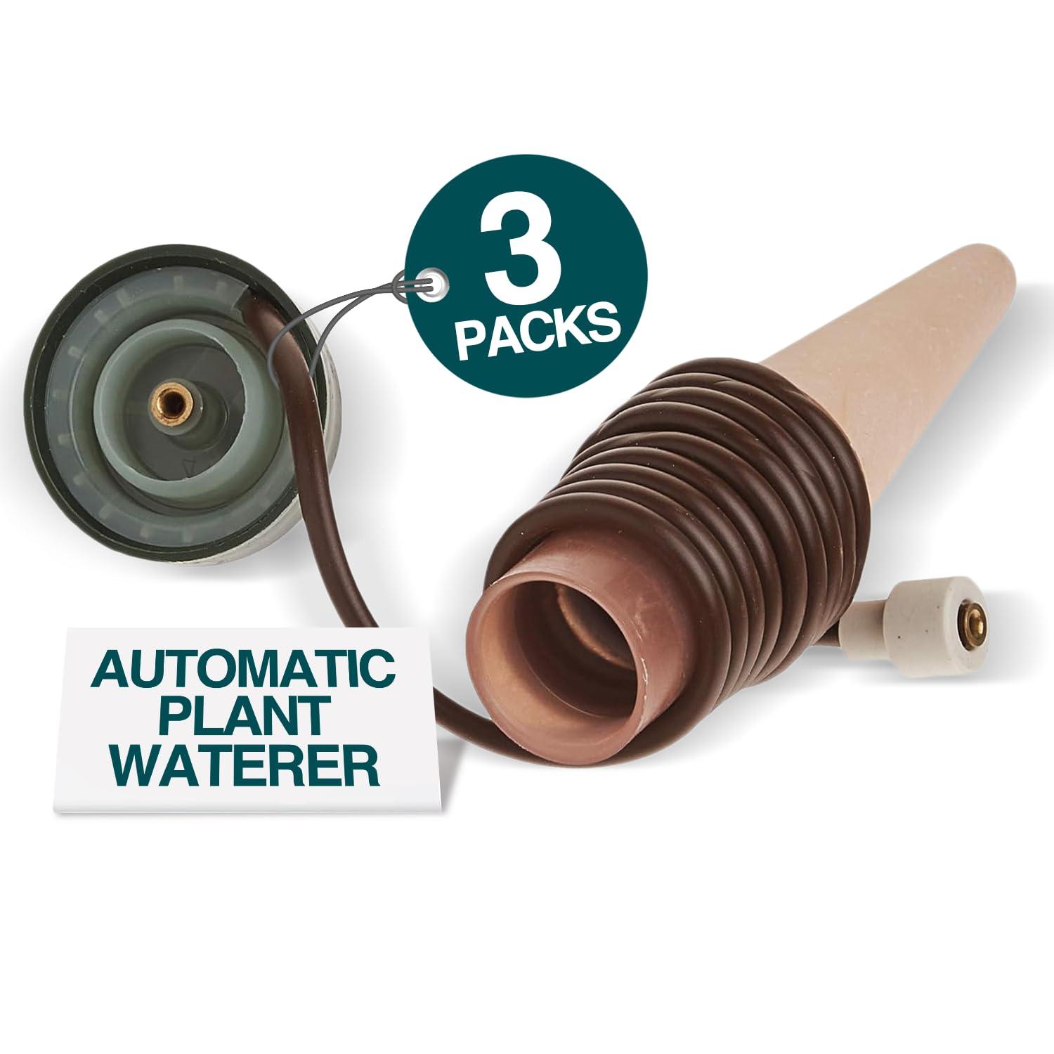 Blumat Classic Plant Watering Stakes | for Everyday Home or Vacation Use | Indoor or Outdoor Water Spikes for Plants | Automatic Drip Irrigation (3 Pack)