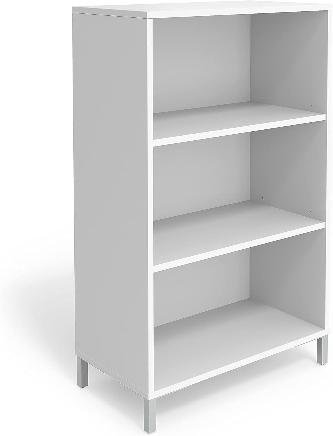 Union & Scale Essentials 3 Shelf 45"H Laminate Bookcase White UN56976