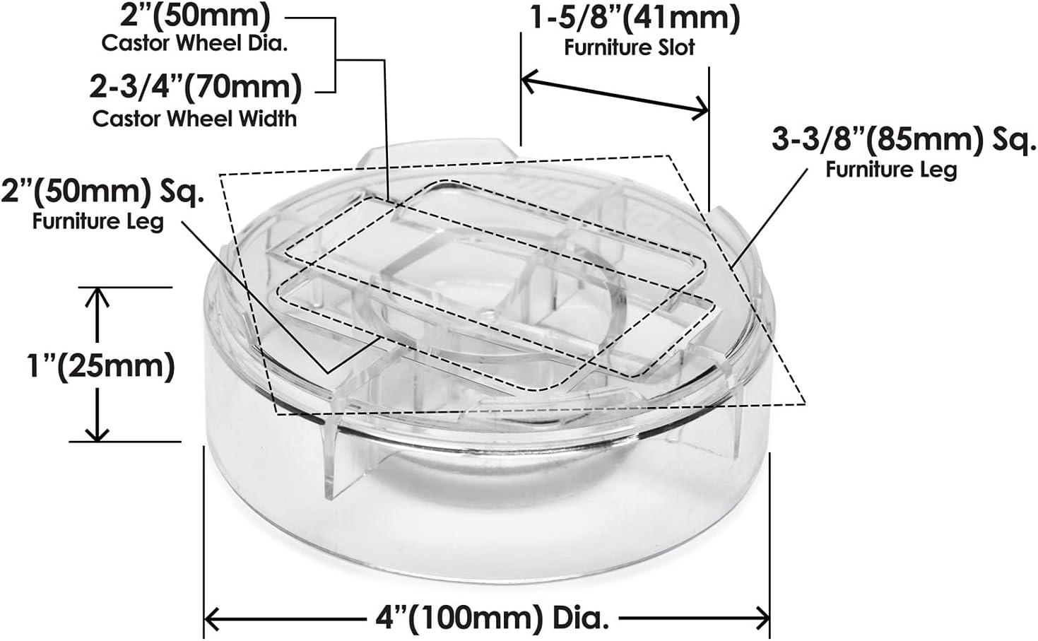 Clear Stack-Its Furniture Risers