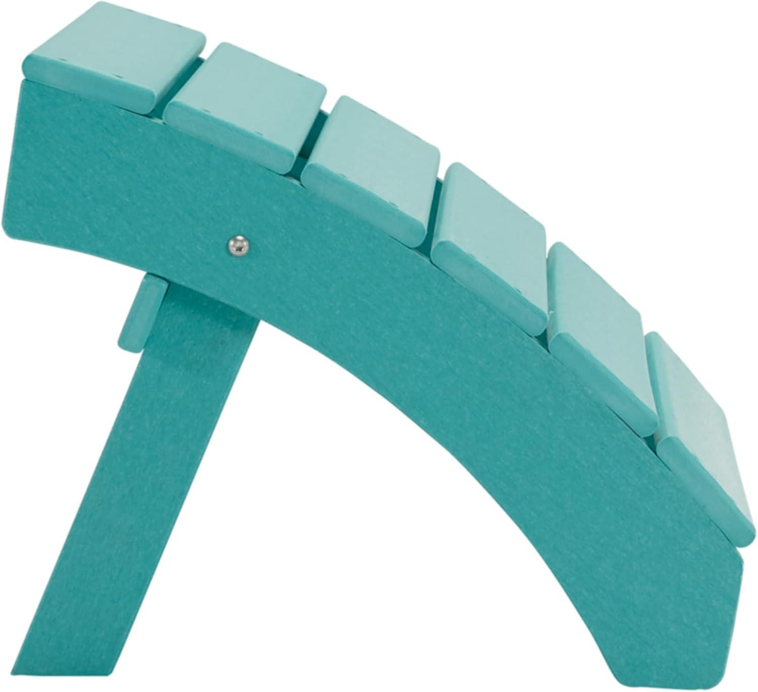 Signature Design by Ashley Sundown Treasure Outdoor Patio Ottoman, Turquoise