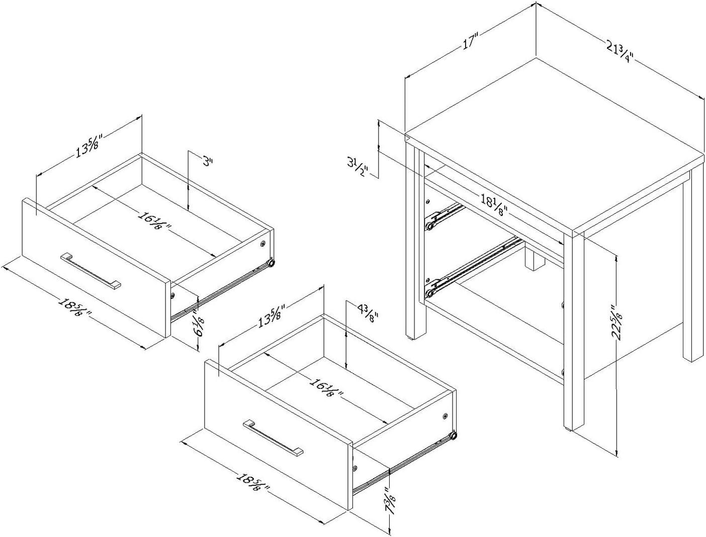 Gravity 2 - Drawer Nightstand