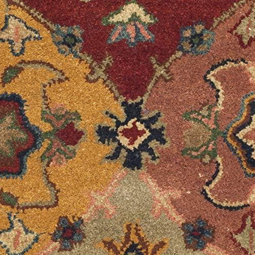 Heritage HG926 Hand Tufted Runner Rug - Red/Multi - 2'3"x18' - Safavieh.