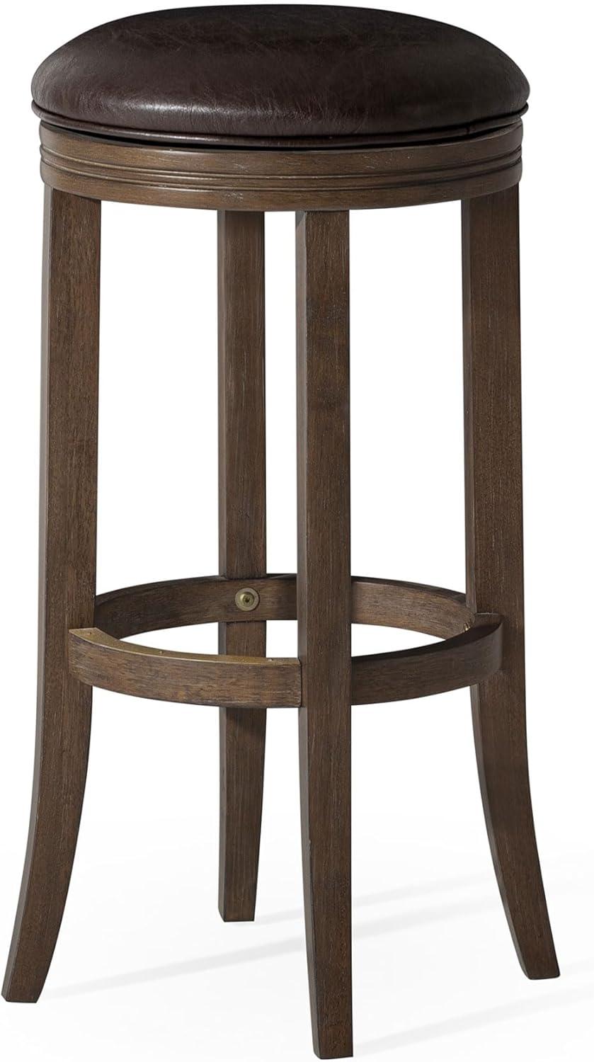 Maven Lane Maven Lane Eva Stool with Vegan Leather Upholstery
