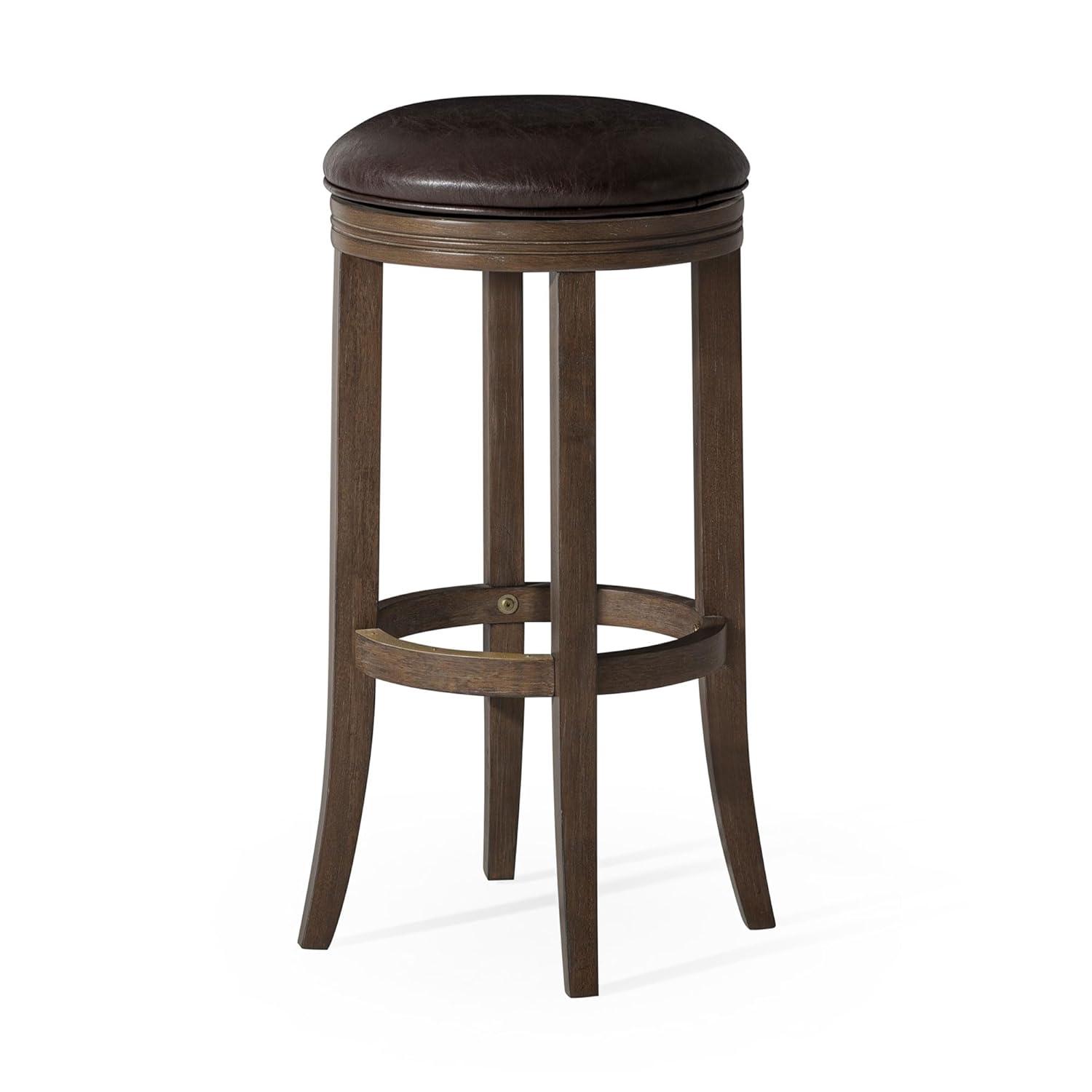 Maven Lane Maven Lane Eva Stool with Vegan Leather Upholstery