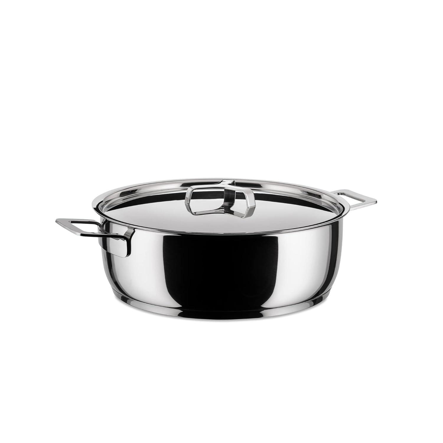 Alessi Pots&Pans Low Casserole with Two Handles