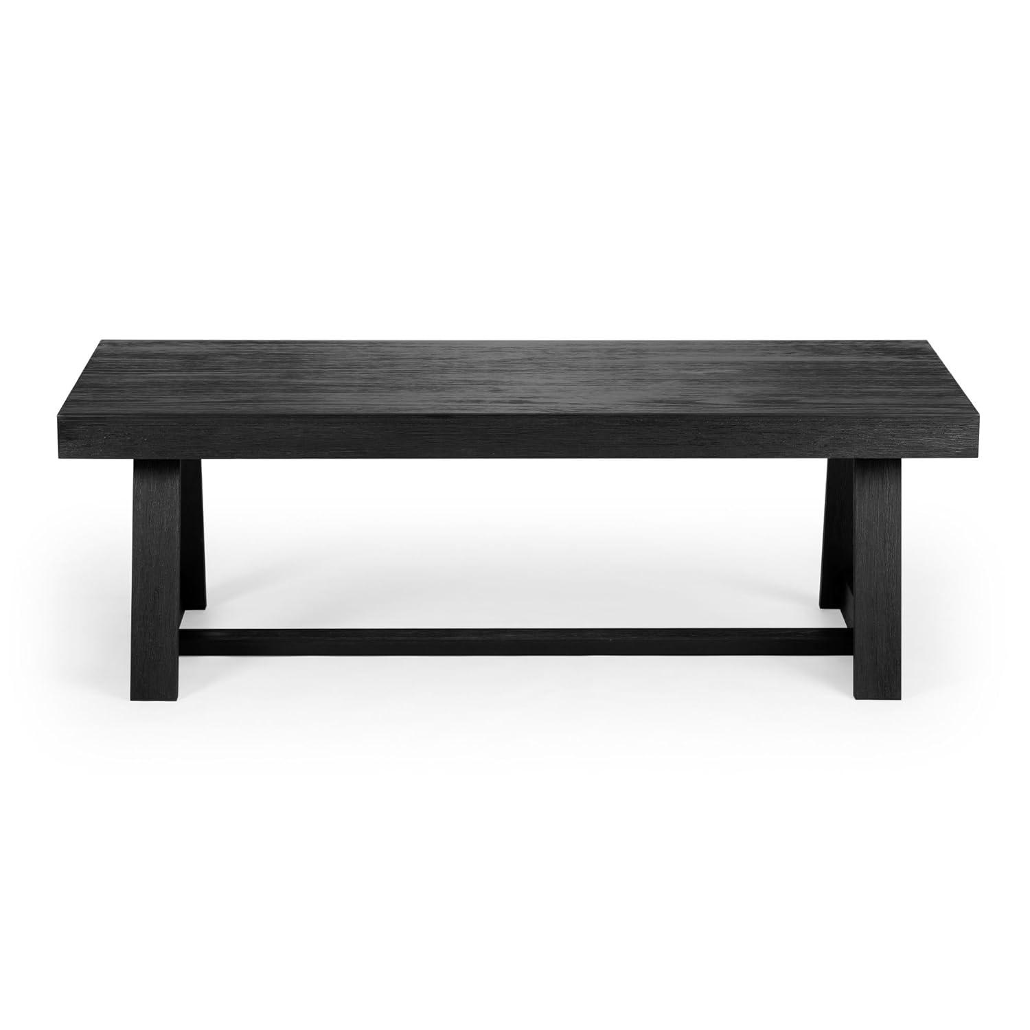 Plank+Beam Solid Wood Classic Rectangular Coffee Table, 48" Farmhouse Coffee Table