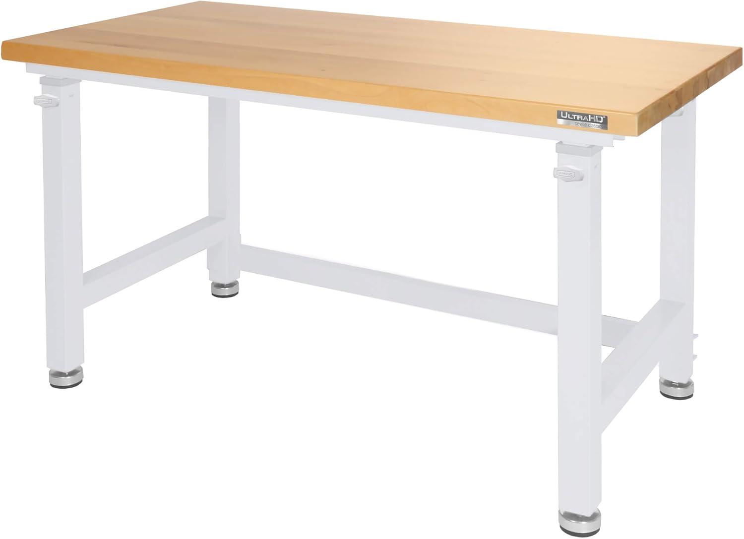 Seville Classics UltraHD Adjustable Height Workbench, 48" W x 24" D x 28.5" - 42" H