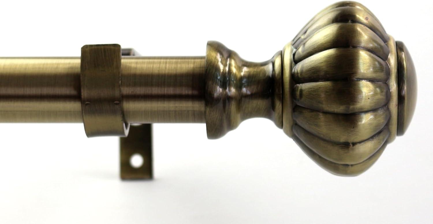 Photina Steel Adjustable Single Curtain Rod