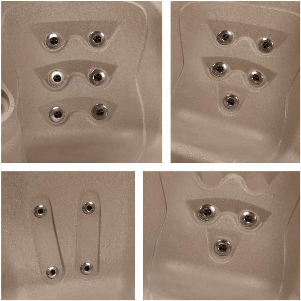 Aqualife® by Strong Spas® Ariana™ 6-Person 30-Jet Lounger Hot Tub Spa with Built-In Ice Bucket, 5 BHP 2-Speed Pump, LED Lighting, 4kW Stainless Steel Heater and Ozonator, Insulated Cover Included & Reviews | Wayfair