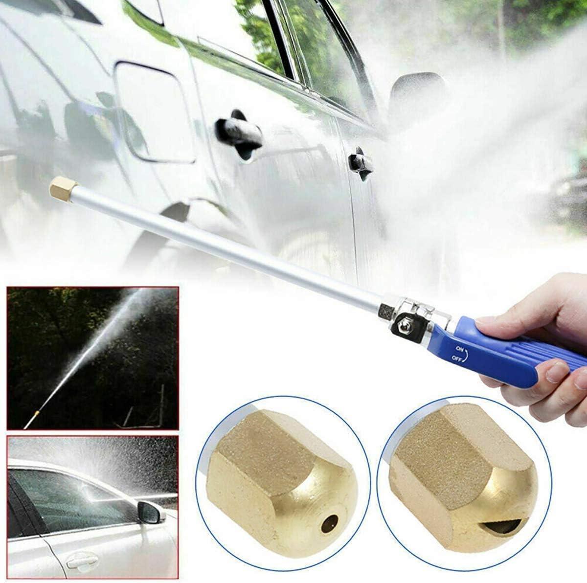 High Pressure Power Washer Wand, Watering Sprayer Cleaning Tool, Hydro Jet Water Hose Nozzle, Wand Lance for Gutter Patio Car Pet Window