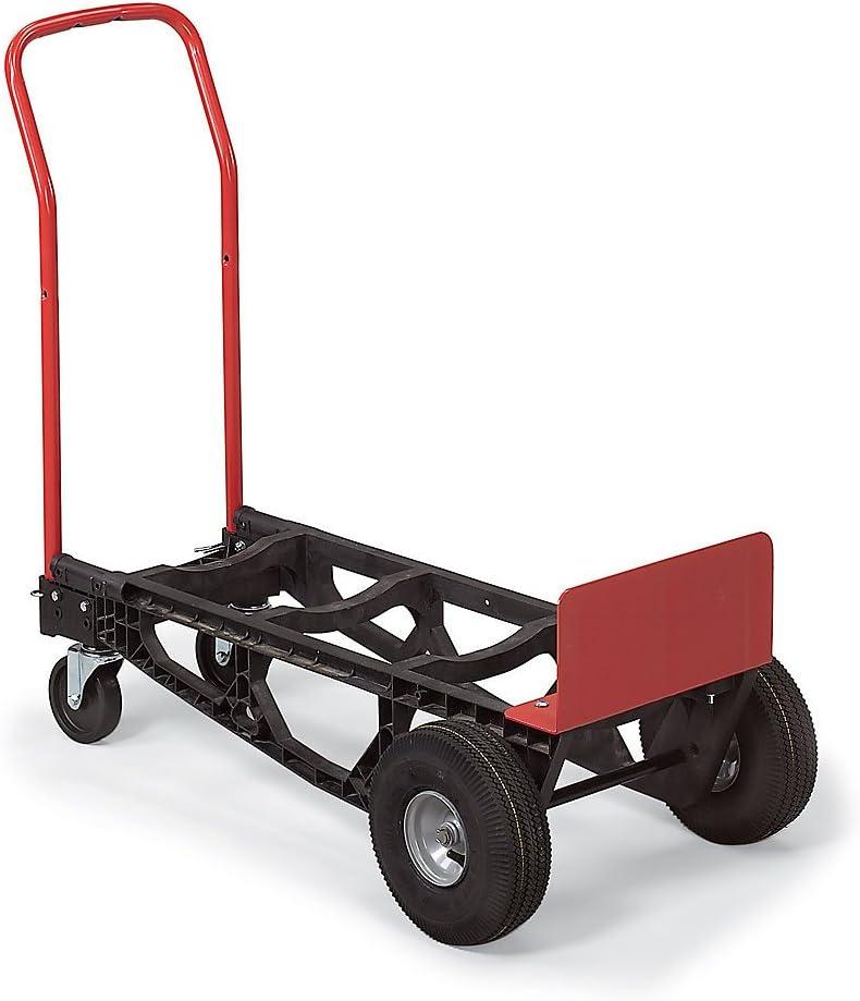 Milwaukee Hand Trucks Nylon Convertible Truck with 10? Pneumatic Tires