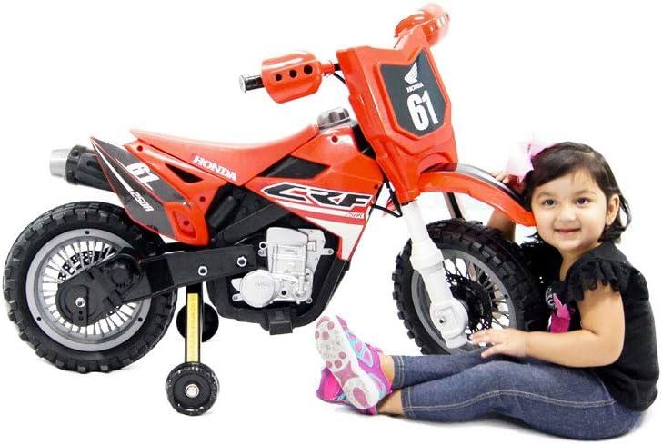 Best Ride On Cars Honda CRF250R Toddler Kids Electric 6V Toy Dirt Bike, Red