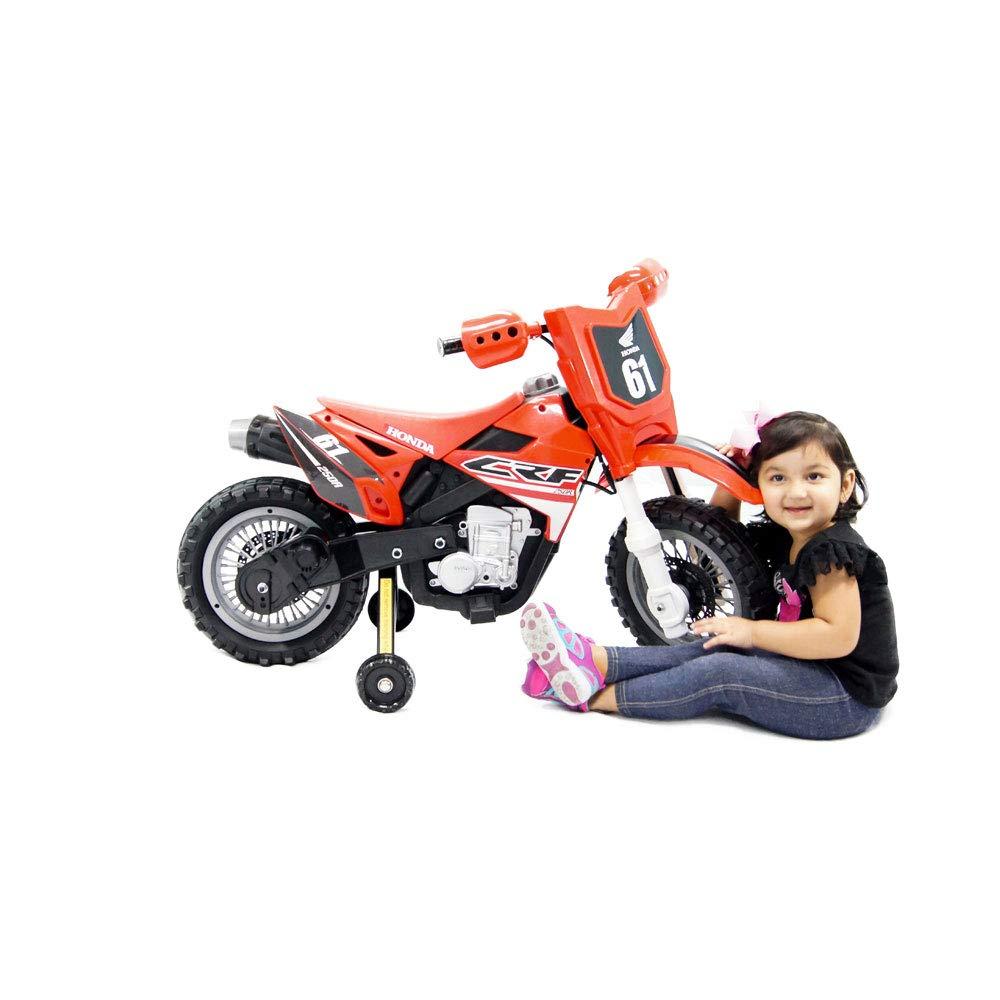 Best Ride On Cars Honda CRF250R Toddler Kids Electric 6V Toy Dirt Bike, Red
