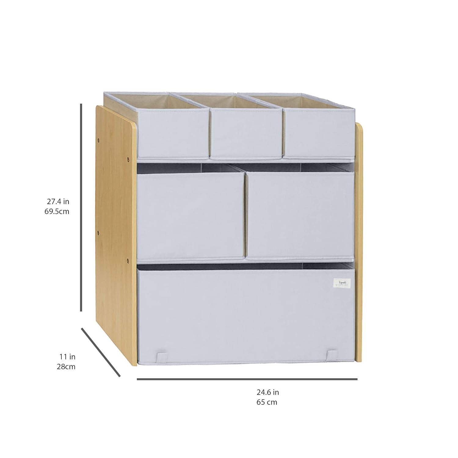 3 Sprouts - Toy Organizer Storage Unit with 6 Bins