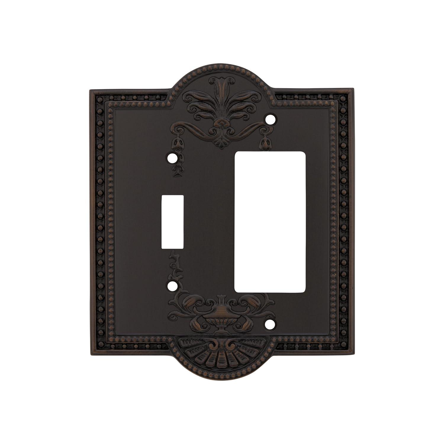Meadows 2-Gang Toggle Light Switch / Rocker Combination Wall Plate