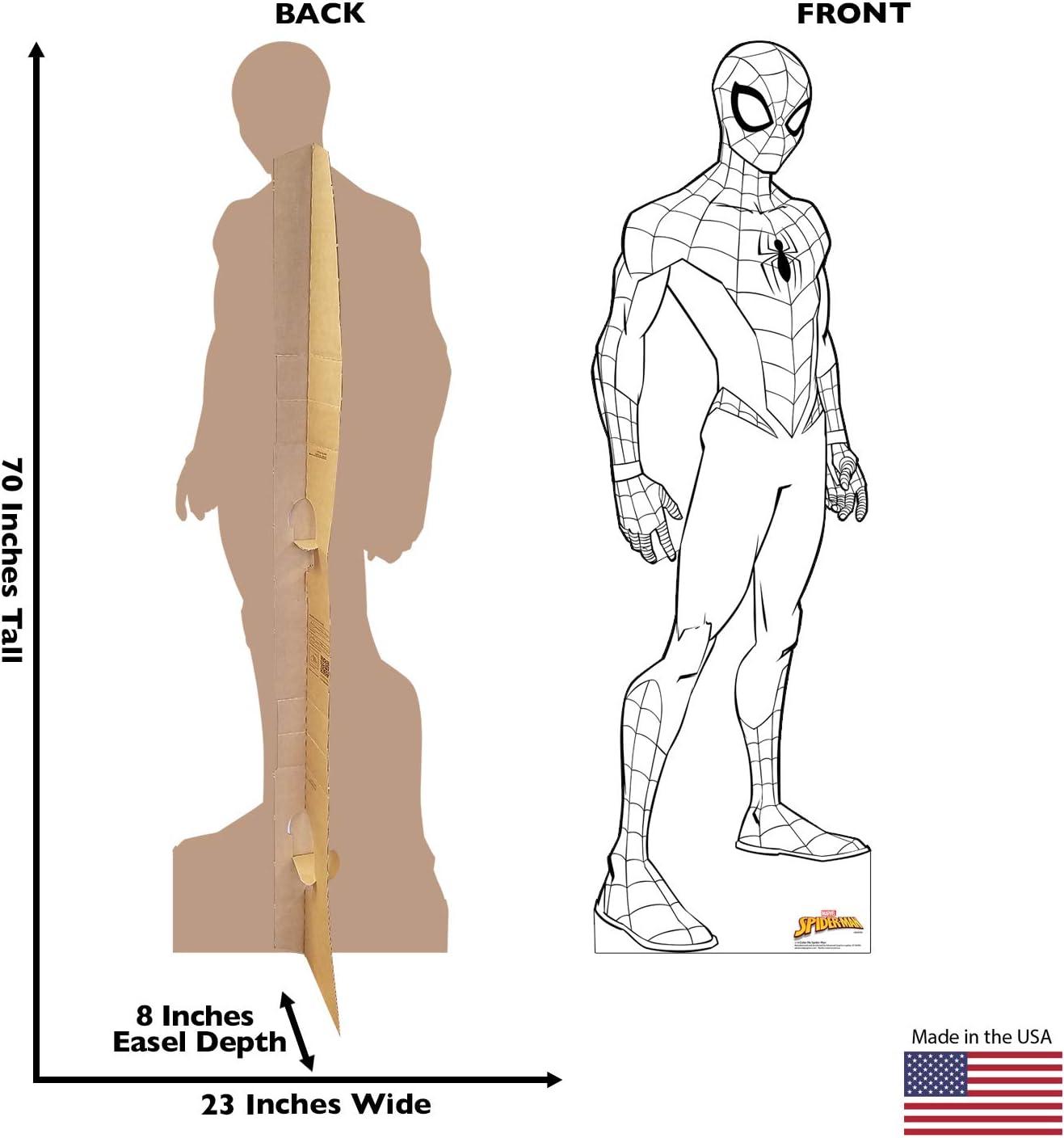 Color Me Spider-Man Life-Size Cardboard Cutout Standee