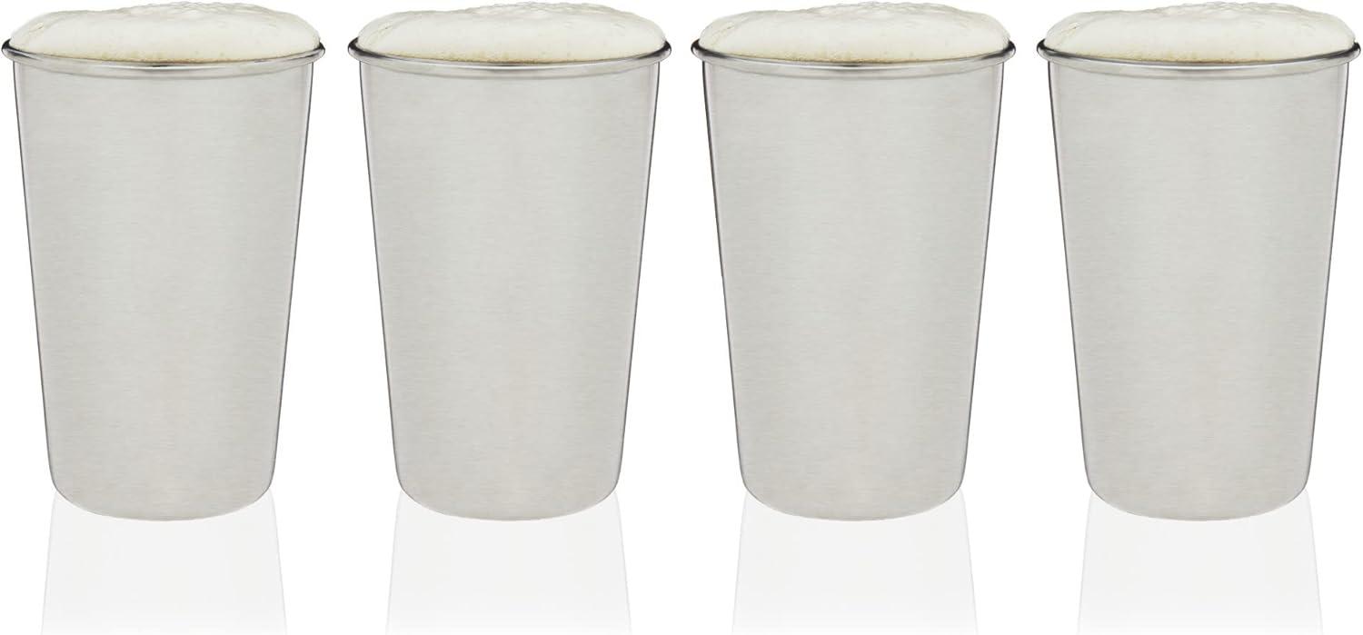 True Stainless Steel Pint Glasses