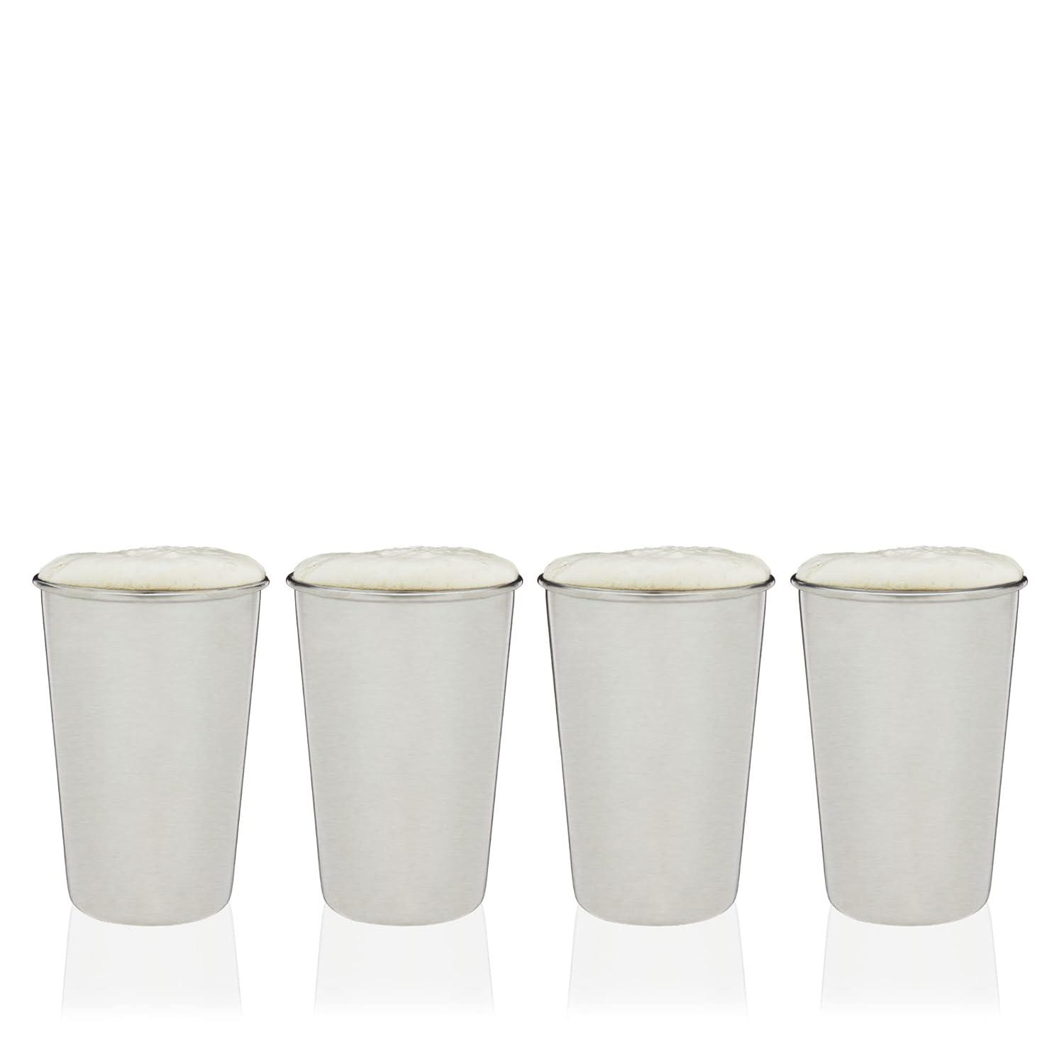 True Stainless Steel Pint Glasses