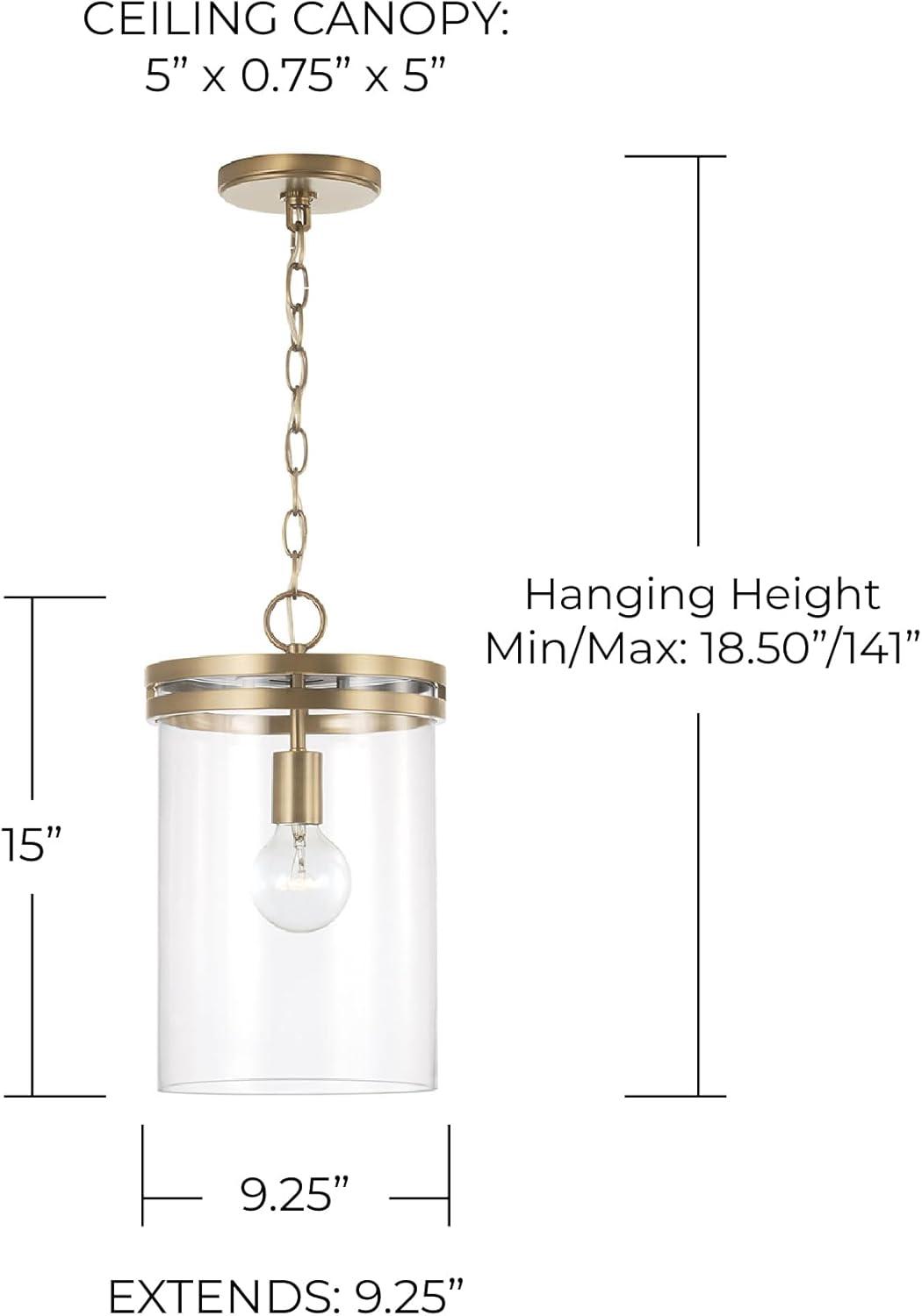 Capital Lighting 348711 Fuller 10" Wide Mini Pendant - Brass