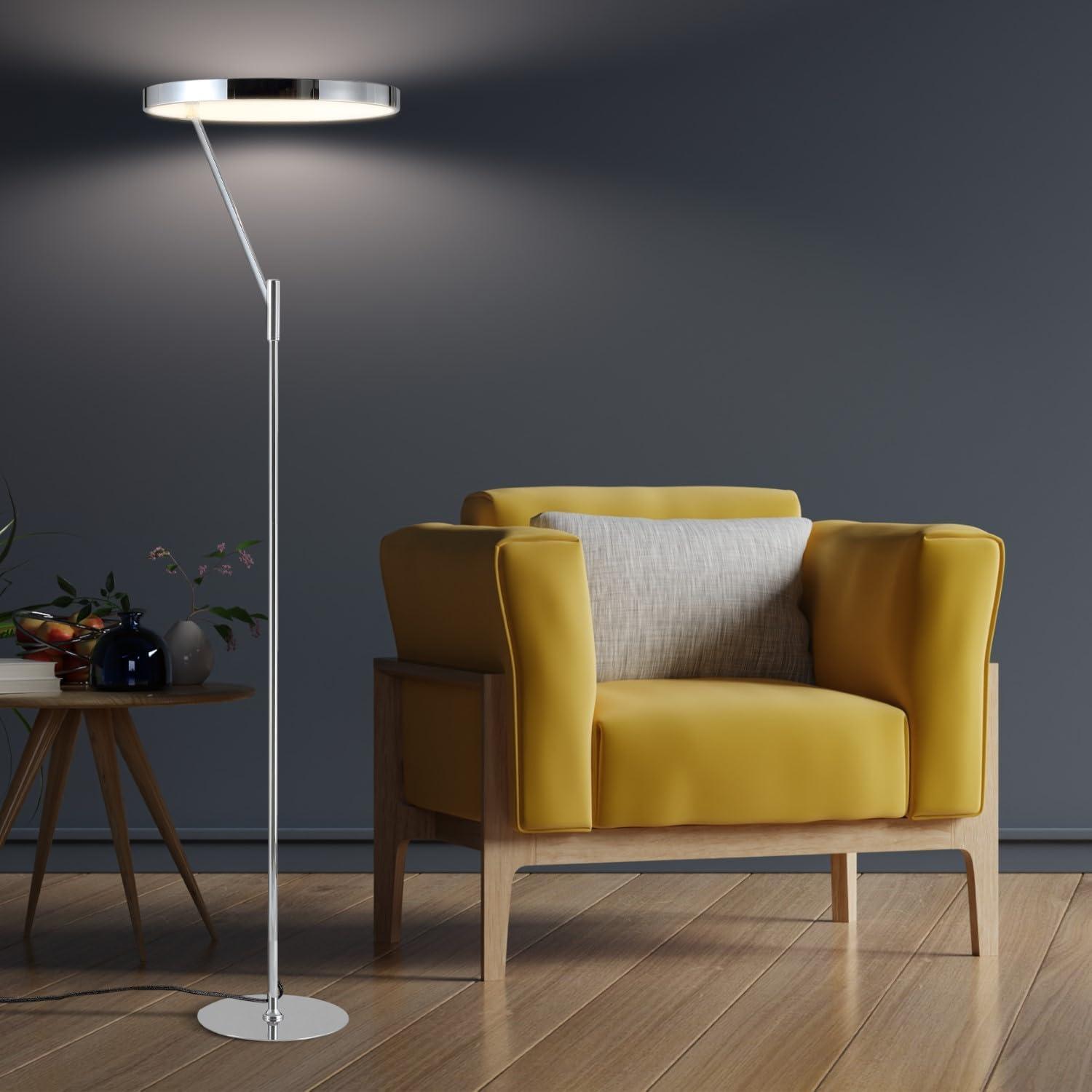 JONATHAN Y Owen Integrated LED Metal Floor Lamp