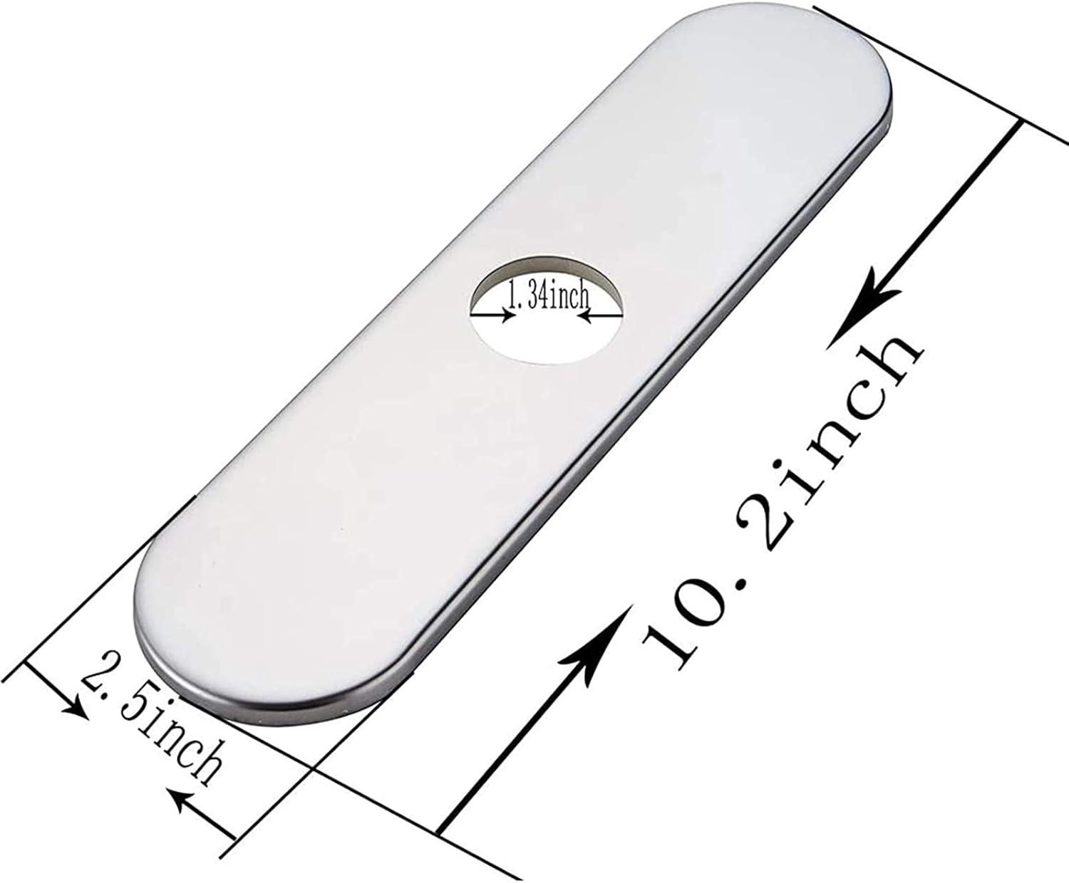 Greenspring Chrome Sink Hole Cover Escutcheon Round 10" Bathroom Or Kitchen Sink Faucet