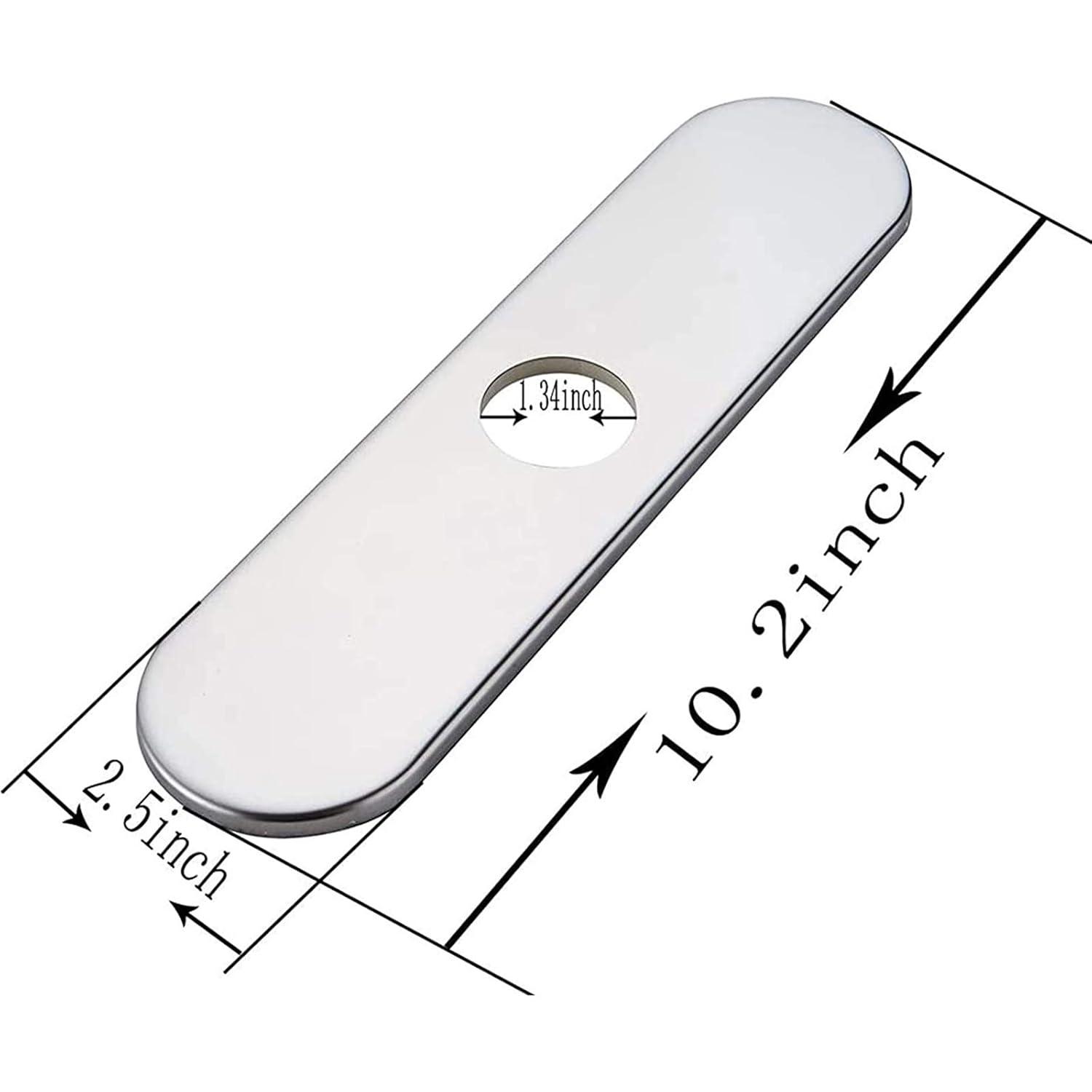 Greenspring Chrome Sink Hole Cover Escutcheon Round 10" Bathroom Or Kitchen Sink Faucet