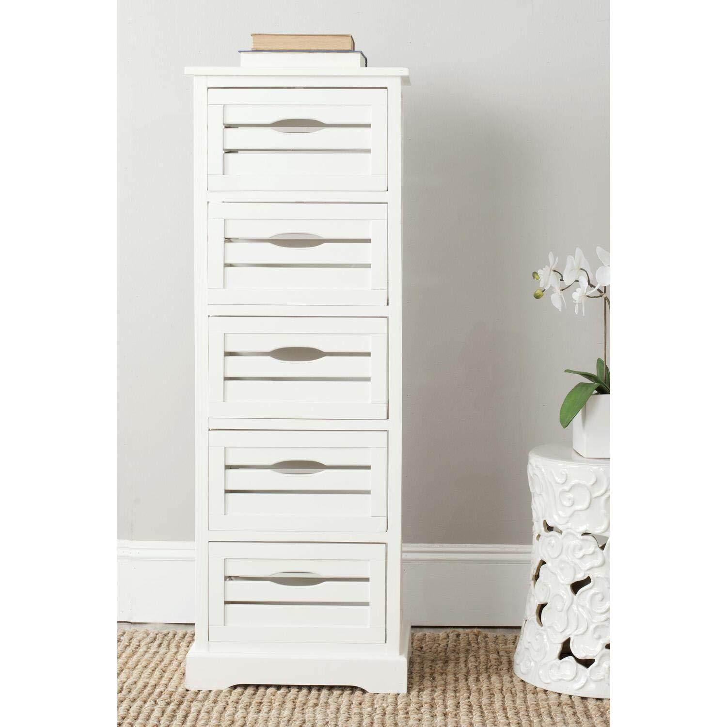 Samara 5 Drawer Cabinet - AMH5714 - Dark Cherry - Safavieh Couture