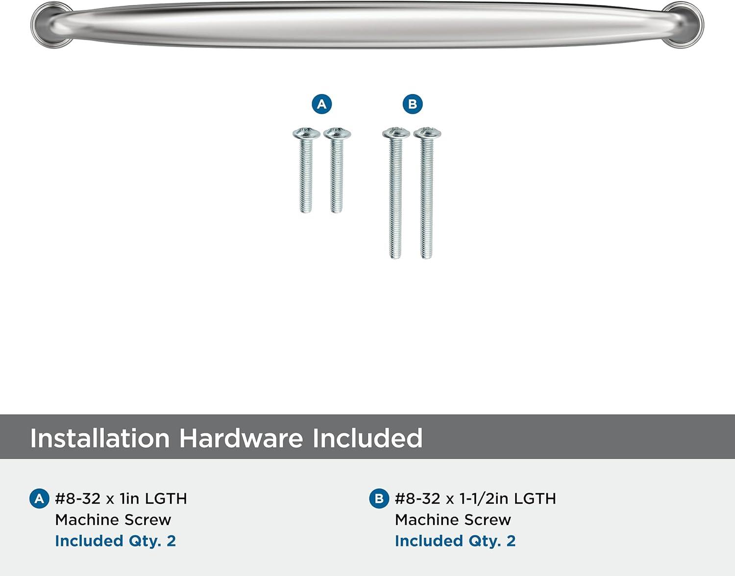 Amerock Kane 8-13/16 inch (224mm) Center-to-Center Polished Chrome Cabinet Pull