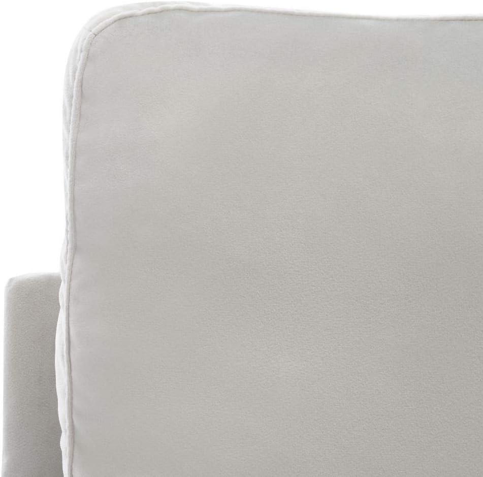 Genoa Upholstered Arm Chair - ACH4510 - Light Grey - Safavieh