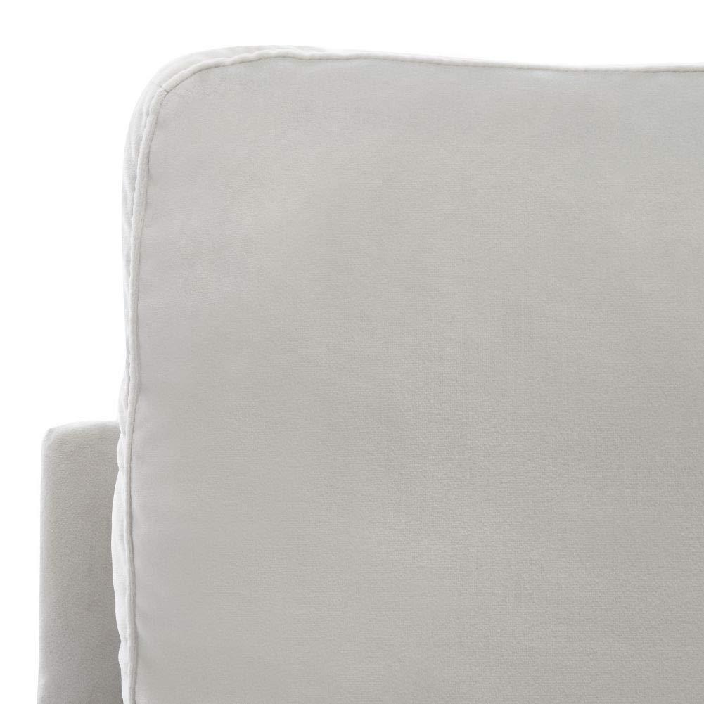 Genoa Upholstered Arm Chair - Black Velvet - Safavieh.