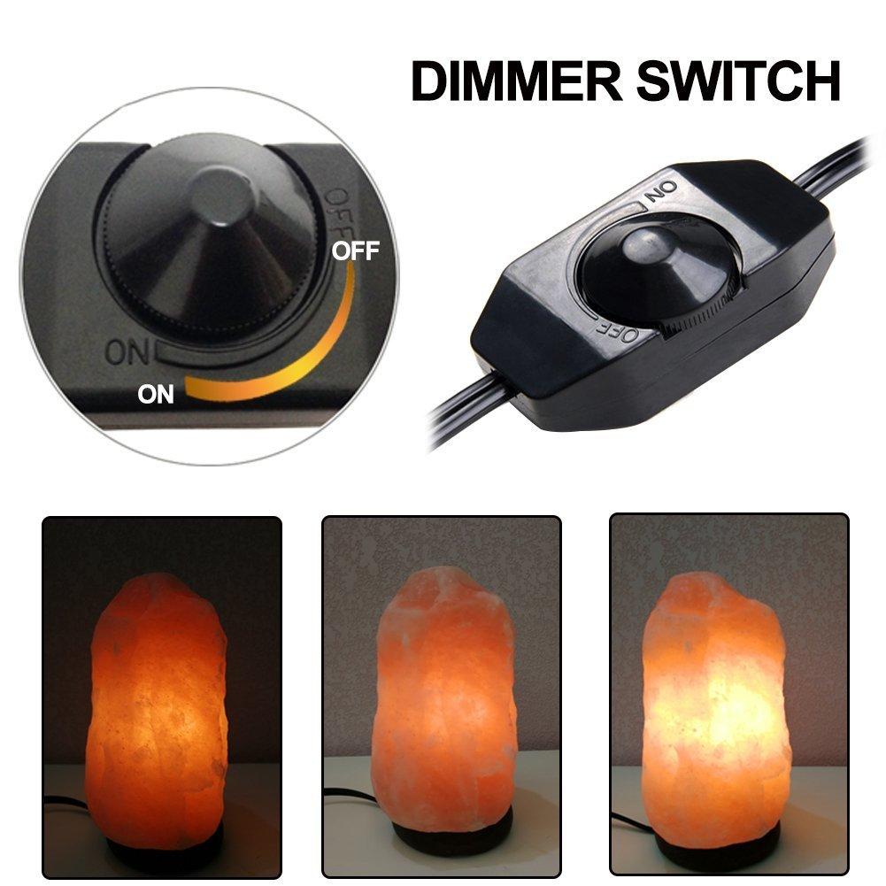 Haraqi Himalayan Salt Lamp Cord and Bulb with Dimmer Switch