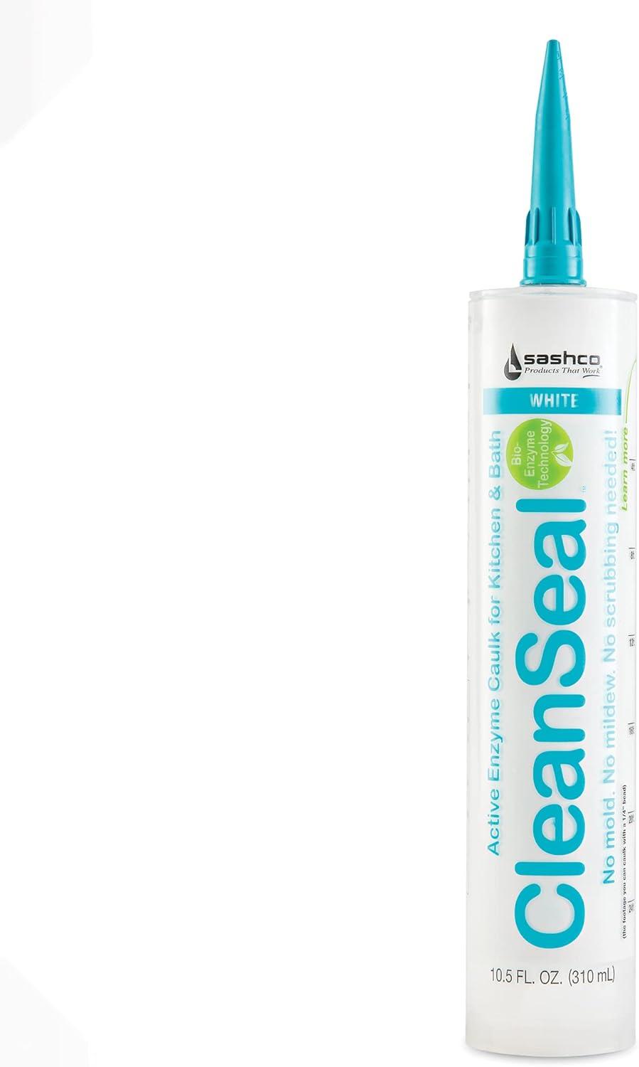 Sashco CleanSeal 10.5 Oz. White Active Enzyme Kitchen & Bath Caulk 11073