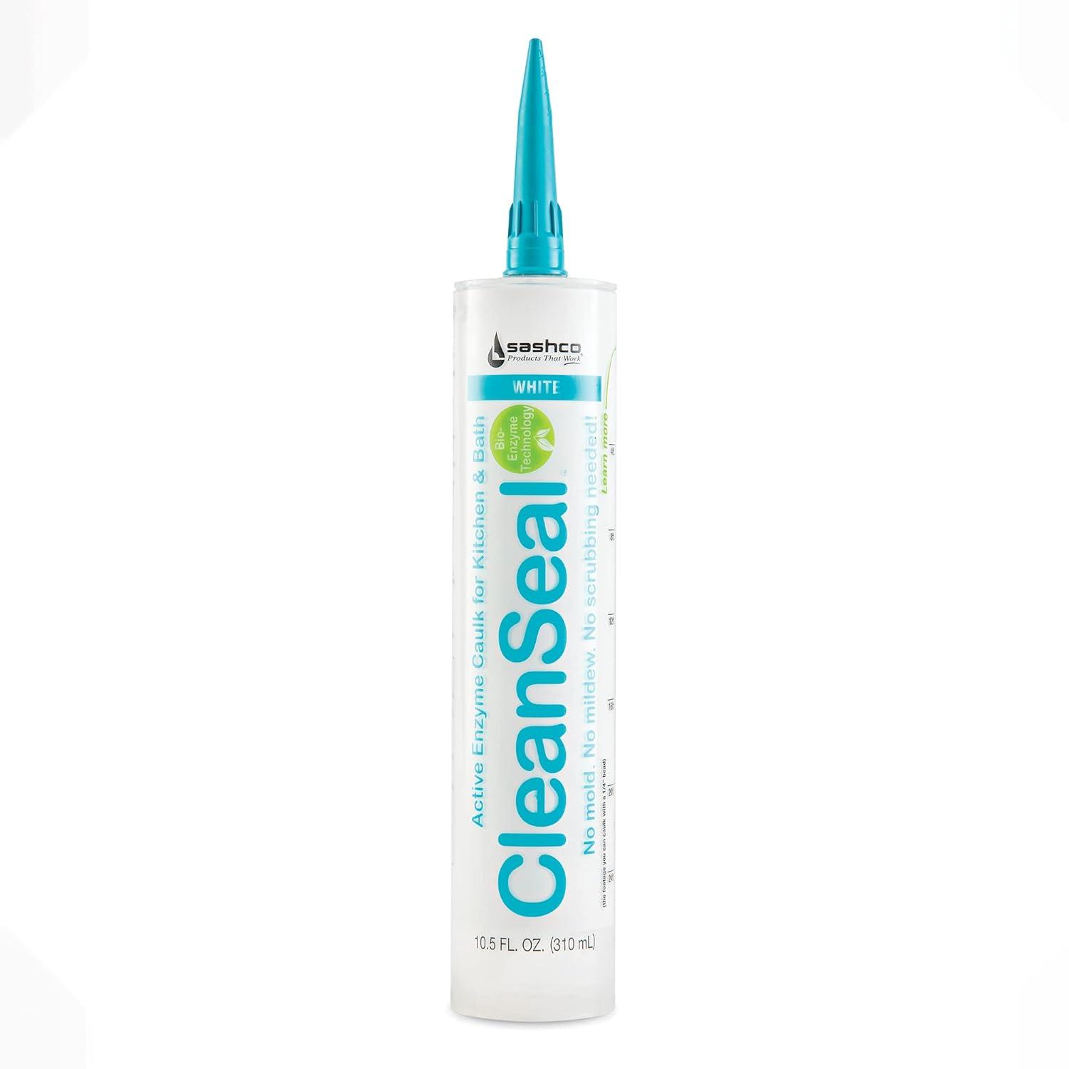 Sashco CleanSeal 10.5 Oz. White Active Enzyme Kitchen & Bath Caulk 11073