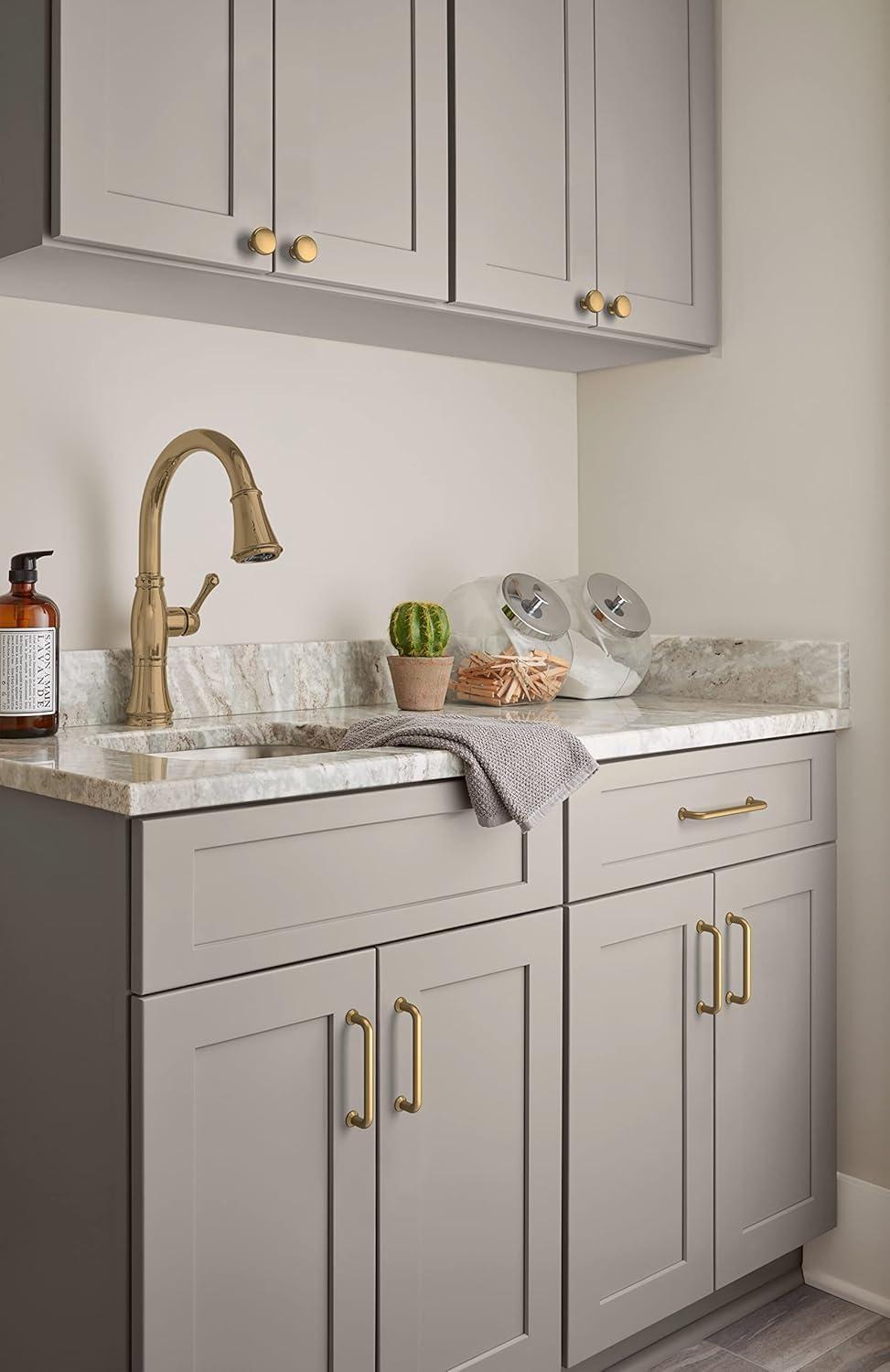 Amerock Factor 7-9/16 inch (192mm) Center-to-Center Polished Nickel Cabinet Pull