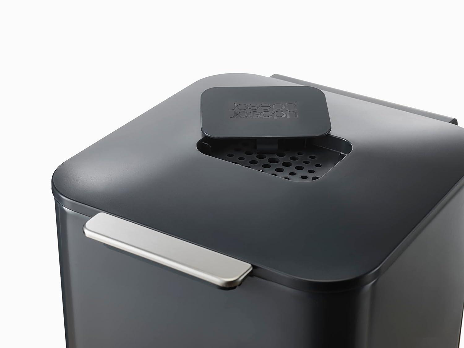 Joseph Joseph Totem Waste & Recycling Dual Kitchen Trash Can